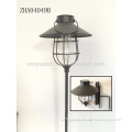 metal lantern shape solar stake for garden ornament outdoor lighting